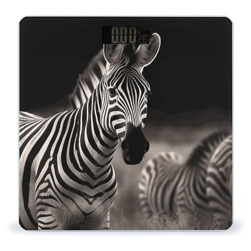 Báscula digital Wild Animals Zebra para baño miniatura 1