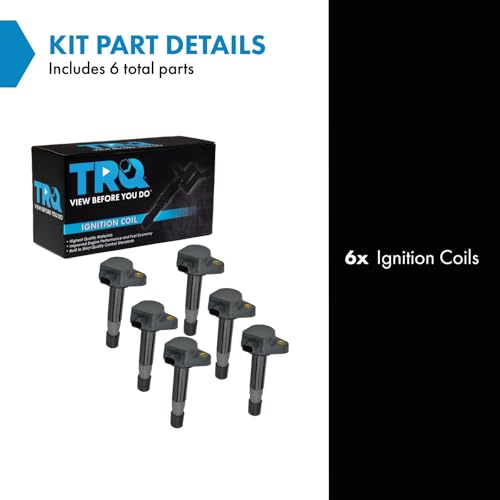 image for TRQ Ignition Coil Set Compatible with 09-15 Acura 08-17 Honda