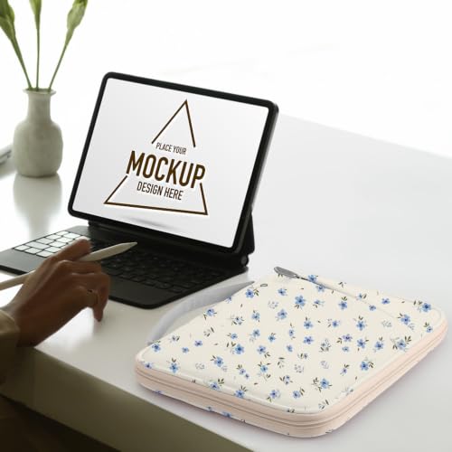 Image of MoKo 13-14 Inch Laptop Sleeve Bag Padded Protective Carry Case with Handle