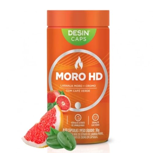 Moro HD Laranja Moro, Café verde e Cromo (60 cápsulas)