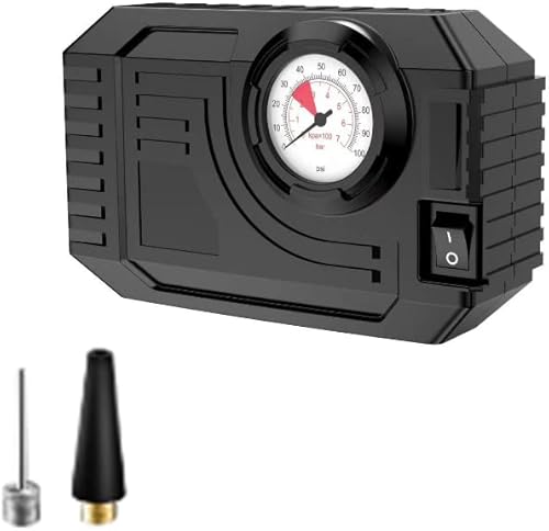 1 bomba de aire de neumáticos de 12 V 150 PSI para inflador rápido portátil de neumáticos con luz LED compresor de aire para automóvil,