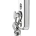 Alise Chain Door Guard Lock,Door Chain Locks with Safety Spring Anti-Theft Press Latch for Inside and Extra Front Door, Brushed Nickel(1 Pack)