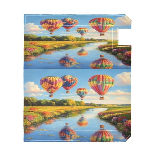 Bulletgxll Hot Air Balloon Mailbox Cover Magnetic Standard Size 21X18 Inch Post Letter Box Cover Wraps for Garden Yard Home Decor