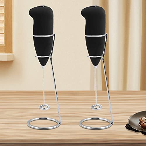Iayokocc 16838766537324 2Pcs Whisk Stand, Durable Stainless Steel Rack Handheld Milk Frother Holder Whisk Drink Mixer Stand Bracket Kitchen Tool thumb #2