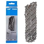 SHIMANO HG40 116 W/CL Chain - Grey, 6/7/8 Speed