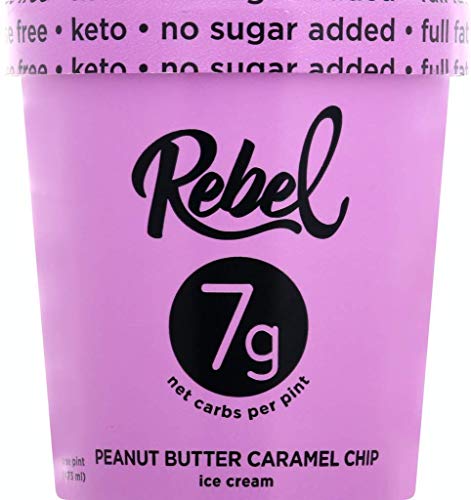 Rebel Ice Cream Peanut Butter Caramel Chip