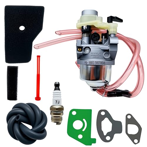 Mikatesi EU2000I Carburetor with Air Filter Spark Plug Gasket Fuel Line Kit Fits For Honda EB2000i EB2000I EB2000IT1 EU2000IK1 BF30E B/D/E Generator Carb Replace 16100-Z0D-D03 16100-Z0D-D01 Carburetor