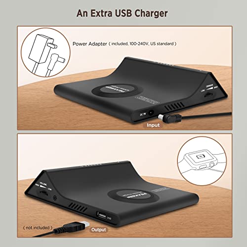 Peakeep Loud Alarm Clock With Wireless Charging And Usb Port, For Heavy Sleepers Adults, Dimmable Easy Set Digital Desk Clock For Bedroom Bedside (Black) #TOP3