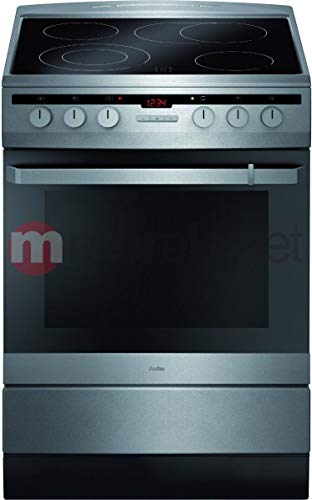 Amica 618CE3.434HTaKDQ(Xx) - Cocina (Cocina independiente, Acero inoxidable, Botones, Giratorio, Electrónico, Cerámico, Eléctrico)