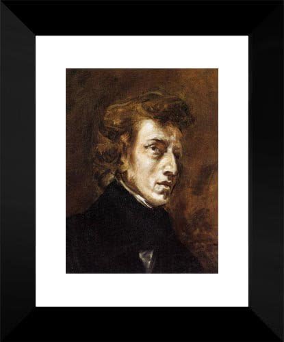 Frédéric Chopin 15x18 Framed Art Print by Delacroix, Eugene