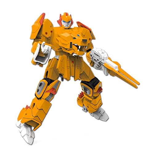 Gaginan Lion Warrior Turn Into Robot Toy, Sagacious Animal Robot Action Figure, 10-Inch Deformation Robot Figures, Disassembly Toys For Boys & Girls Age 6+(Yellow) #TOP23