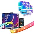 Linkind Matter Smart Light Bulb and LED Strip Lights RGB 10ft Compatible with Alexa and Google Home