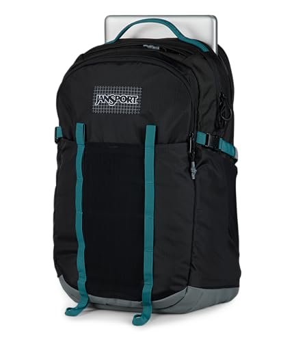 Image of JanSport 34L All Around Pack - 15 inch Laptop Sleeve, Smokey Grit | Versatile Rucksack w /Hydration Sleeve, Reflective Accents & Safety Whistle