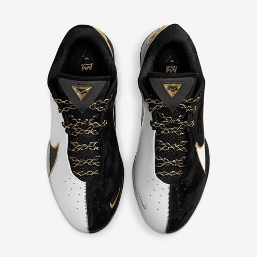 Lebron XXII “Mogul” Basketball Shoes (HV8454-100, White/Metallic Gold/Black) Size 8.54