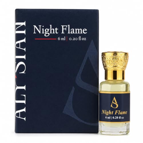 Image of ALY'SIAN Luxury Attar for Men and Women 6ML Night Flame Long Lasting Non Alcoholic Roll On Perfume Oil Premium Arabic French Fragrance Blend Unisex Gift Perfume (NIGHT FLAME 6 (ML))