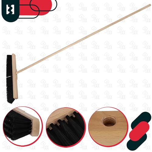 KOTARBAU® Besen mit Stiel - 50 cm - Straßenbesen - mit Nylonborsten - Kehrbesen aus Holz - Besen für Draußen & Drinnen - Zimmerbesen mit Stiel – Bild 6