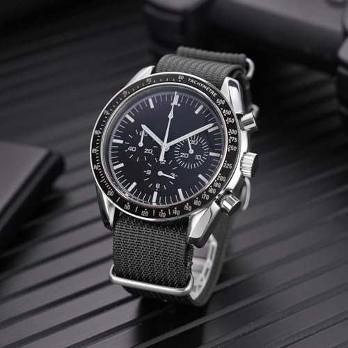 Image of TACTICAL FROG Nylon Watch Band 18mm 19 mm 20mm 22 mm 24 mm, Waterproof Military Watch Straps Replacement for Men Women, With Stainless Steel Buckle