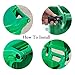 DHinkyoung 8 Pcs Wheelie Bin Lid Hinge Pins, Sturdy Trash Can Lid Hinge Pins, Outdoor Plastic Hinge Pins, Flexible Bin Cover Fixings for Yard and Outdoors 120/240L Wheelie Bins (67mmx31mm, Black)