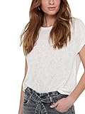 suelto Only ONLLULA S/S Mix Top JRS Camiseta, Cloud Dancer, L para Mujer