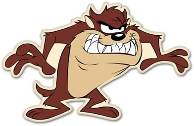 TAZ Tasmanian Devil Vynil Car Sticker Decal - Select Size