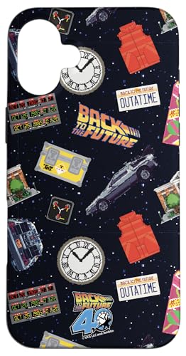 Back To The Future 40th Anniversary Starry Collage AOP Case for iPhone 16 Plus