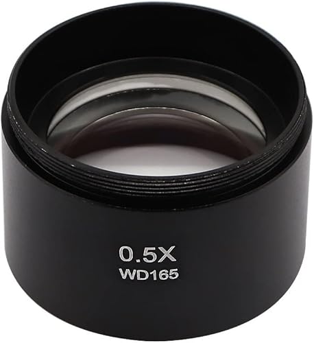 Miniatura 3 de WD165 0.5X 0.7X 1.0X 2.0X Objetos Auxiliares Lente Microscopio Lente de cámara para Trinocular Estéreo Zoom Microscopio Barlow Lente de vidrio