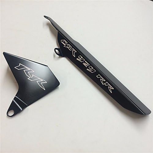 XKH- Motorcycle 2 PCS Billet Motorcycle Black Chain Guards Compatible with 2000 2001 CBR 929RR Protect Chain Black [B013QDK06Q]
