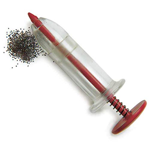 Dispensador de semillas Plunger-Type de plástico miniatura 1