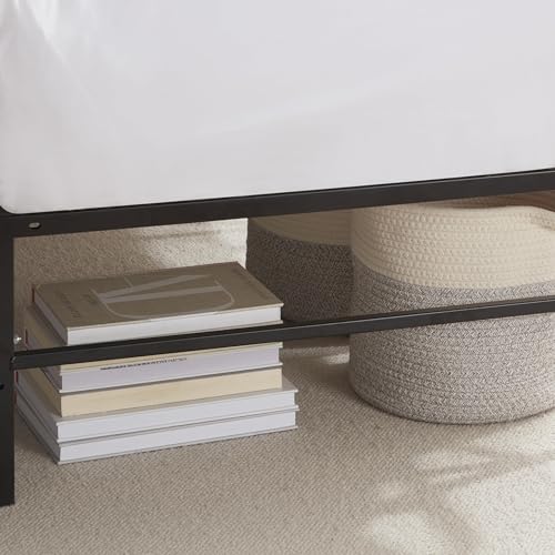 Image of Nestl Foldable Twin XL Bed Frame, Platform Bed, Steel, Easy Tool Free Assembly, 14 Inches High, Twin XL, Black