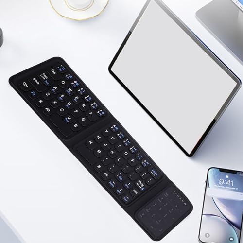 Clavier Bluetooth pliable et silencieux pour ordinateur et tablette mobile - 6