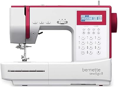 Máquina de coser Bernette Patchen para colchas, patchwork y 197 programas profesionales con ordenador 8 en 1