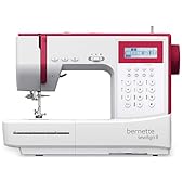 Bernette Sew&GO8 Machine à coudre ordinateur avec 197 programmes de couture, bras libre, écran multifonction, couture, patchwork, matelassage, White