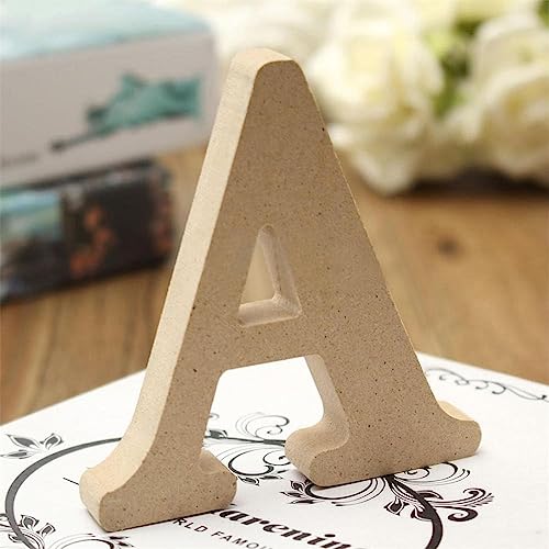 Gspirit Decorativo De Madera Letras, Original Color 26 Alfabeto Madera Letras para Ombre para niños Cumpleaños Fiesta Boda Casa (A)