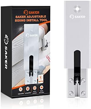 Saker Adjustable Siding Install Tool-Mounting Bracket Guages Siding Tools for 5/16"/8 mm-1/2"/12.7 mm Thick,5" 6" 7" 8" Width Fiber Cement Siding Installation (2)