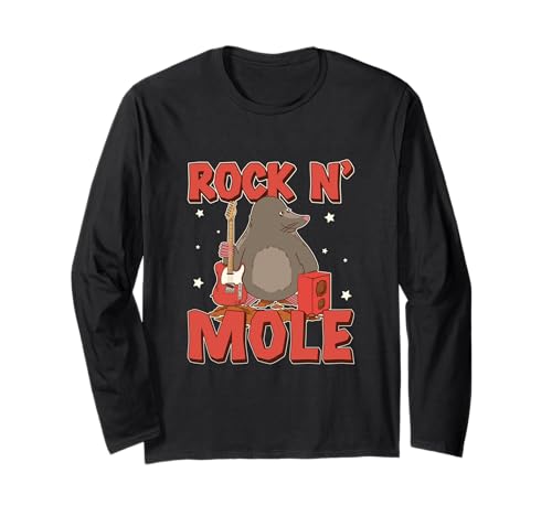 Mole Rat Rock N' Mole pour taupes et amoureux Manche Longue