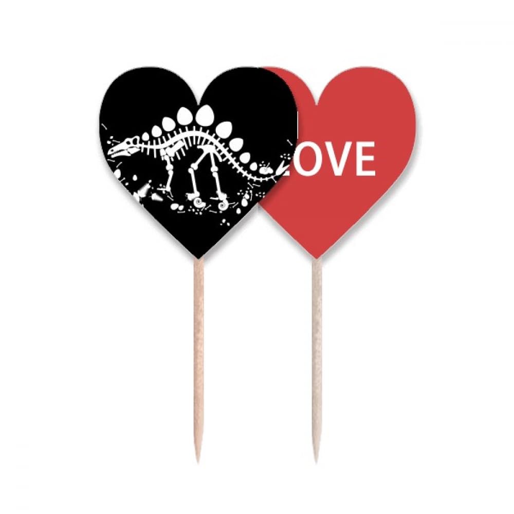 Cure-dents en cœur Love Dragon Grass grand format pour décoration de table