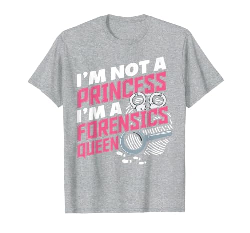 Women Funny Forensics Science Criminology Student T-Shirt, Men, Heather Grey, 3X-Large
