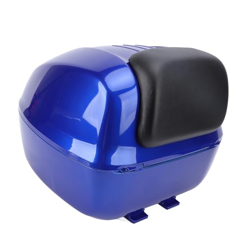 Caja para motocicleta de 33L con cerradura de combinación y respaldo para equipaje de scooter 7