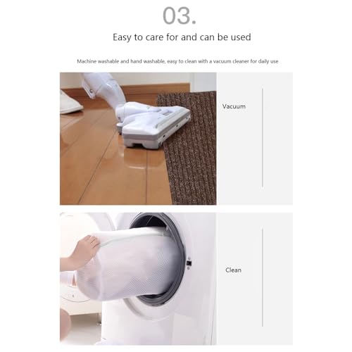 Alfombra antideslizante para escaleras de madera protector lavable interior 7