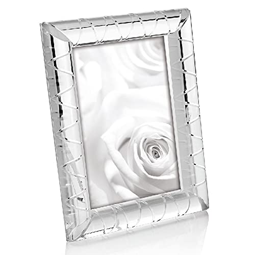 Cadre Géométrique Homemania idée cadeau idéale porte-photo en verre de cristal