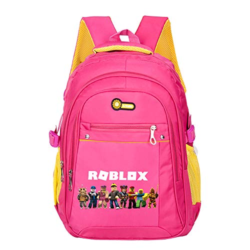 Preisvergleich Produktbild Roblox Freizeitrucksack Multifunktionale Britischen Stil Kinder Schultasche Kindergartentasche Rucksack Tasche Vorschule Klasse Tasche Unisex (Color : Red06, Size : 30 X 19 X 45cm)