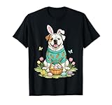 Œufs de Lapin de Pâques avec Bouledogue américain T-Shirt