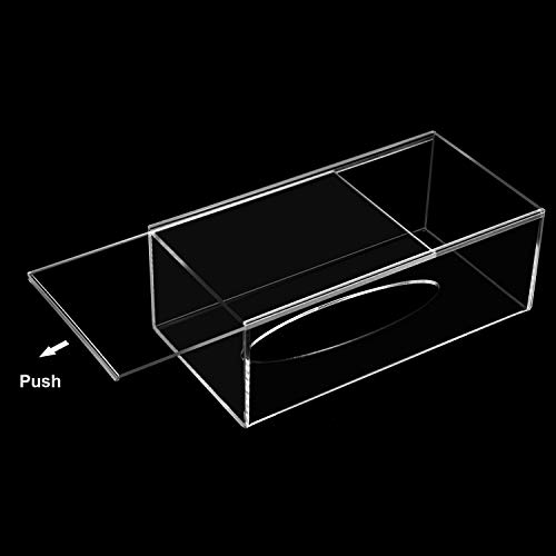 image for Nuenen 2 Pieces Acrylic Facial Tissue Dispenser Box Tissue Box Holder 
