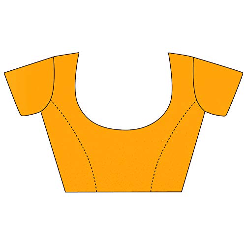 Image of StyleScope Women's Plain Georgette Saree With Georgette Plain Matching Unstitched Blouse Piece (Plainn)