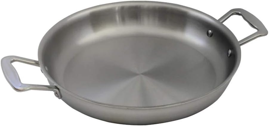 Little Griddle ANYWARE Lifetime Guaranteed 7-Ply USA Crafted Outdoor Indoor Fry Pan with Induction Ready Stainless Steel Cooking Surface, 5-Layer Aluminum Core and Two Helper Handles