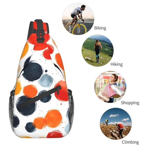 Bolso bandolera colorido para mujer y hombre, ligero y ajustable miniatura 6