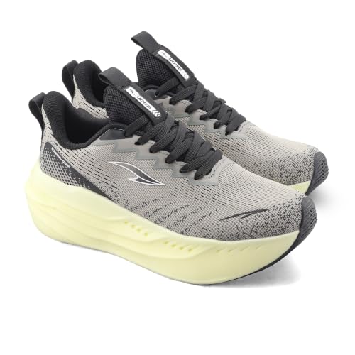 Image of ASIAN Aerofoam-01 Men's Running Shoes with Breathable Mesh Upper | Energy Return Sole, Lace-Up Fit & Lightweight Comfort