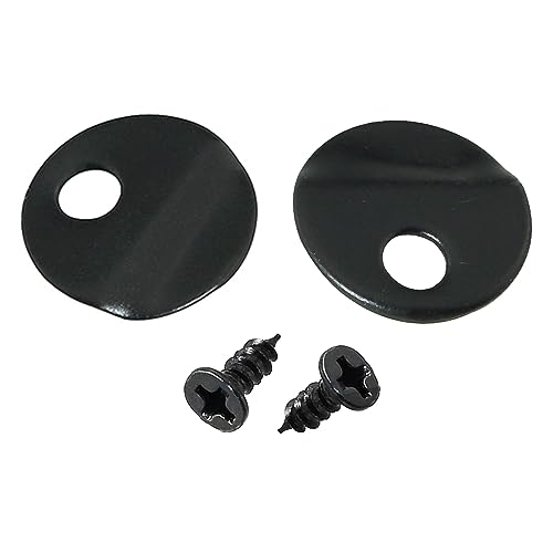 Image of Picture Turn Button ZZLZX 100PCS Black Round Picture Frame Turn Button Picture Frame Accessories with 100PCS Screws for Hanging Pictures, Picture Backing Clip