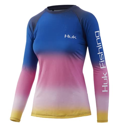 HUK Women's Standard Pursuit Long Sleeve Performance Shirt + Sun