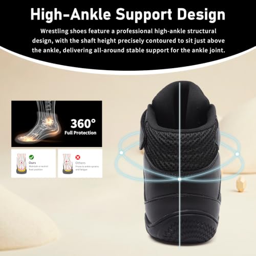Kids Wrestling Shoes Youth Boys Girls Youth Boxing Shoe Barefoot Boots - image 2